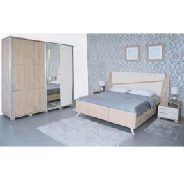 Chambre Adulte AMBIANCE 200x160cm 2 Portes Denver Beige