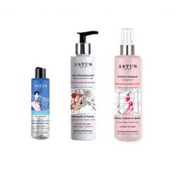 Astus Lait Démaquillant + Lotion Tonique + Démaquillant Triphasé Yeux