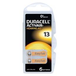 Bouton DURACELL HEARING AID Pour Appareils Auditifs ZA 13