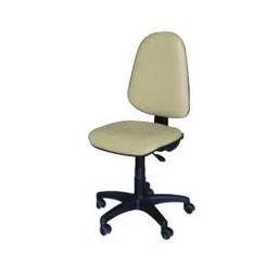 Chaise De Bureau Sécretaria SOTUFAB En Simili Cuir Sans Accoudoirs Beige
