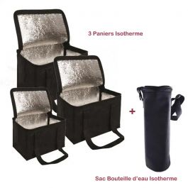 Trois Paniers + Sac Bouteille Isotherme