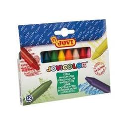 JOVI Boite De 12 Crayons De Cire Pastel Couleurs Assortis