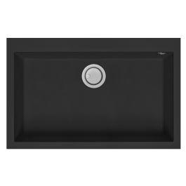 Focus Évier De Cuisine Encastrable Graniteck 1 Bac 80cm