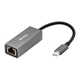 Sandberg Adaptateur réseau USB Type-C vers RJ45 Inox