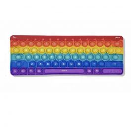 Jouet Anti Stress Pop It forme clavier Multicolore