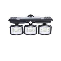 Applique Murale Solaire 3 Lampe 38W COB Détecteur Rechargeable YX670L-3