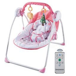 Balançoire Électrique Musicale AYE-1808B pour Bébé