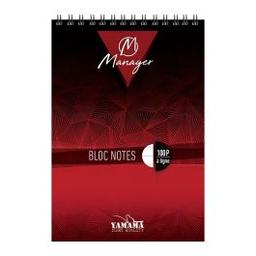 Bloc Note Manager YAMAMA Wiro 50 Feuilles à lignes