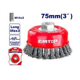 metalique Brosse EMTOP 75mm rpm12500r EWCB20755