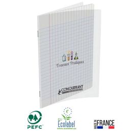 Cahier Travaux Pratique CONQUERANT 64 Pages 90Gr 120Gr Seyès 17x22 cm
