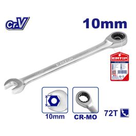 Clé mixte a Cliquet t fixe 10mm EMTOP ECSPAR101