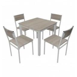Salle a Manger SOTUFAB SERENA + 4 Chaises Chène Brut