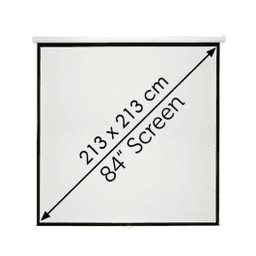 Projection TELON Mural Électrique 213 x 213 cm