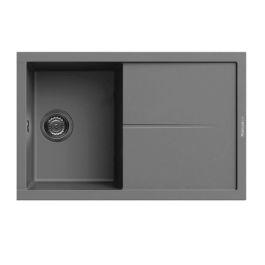 Focus Évier De Cuisine Encastrable Graniteck 100cm 1 Bac + égouttoir Filo