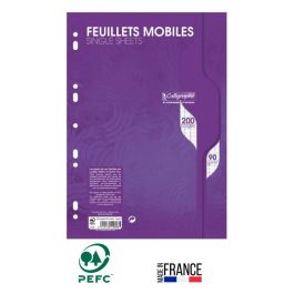 Feuille Mobile CALLIGRAPHE Perforées Seyès 200 Pages A4 90Gr S Film