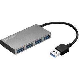 Sandberg Hub USB 3.0 Pocket 4 Port Aluminium