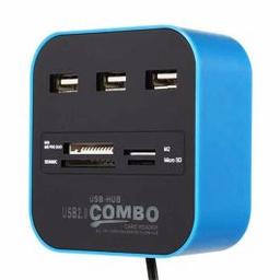 Hub USB COMBO 3 Ports + Lecteur de cartes