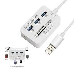 Hub USB COMBO 3 Ports USB 3.0 + Lecteur de cartes