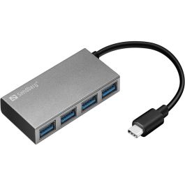 Sandberg Hub USB 136-20 USB-C Vers 4 USB 3.0