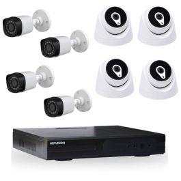 Surveillance MIPVISION XDVR + 4 Caméras Externes + 4 Caméras Internes 2MP