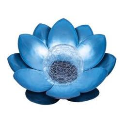 SOLAIRE Lampe LED FOREVER LIGHT SUNARI FLS-70 FLEUR DE LOTUS BLEUE