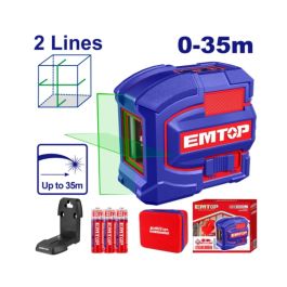 Niveau Laser EMTOP ESLE21601 2 Lignes 35 Mètres