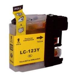 Brother Cartouche Jet d'Encre Adaptable LC123Y