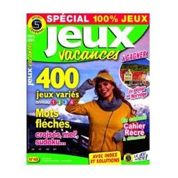 Magazine Sport Cérébral Jeux Vacances Spécial 100% Jeux