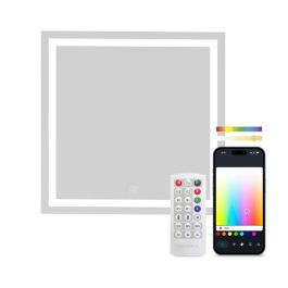 Miroir intelligent KSIX Aqua, antibuée 70x70cm, haut-parleur intégré