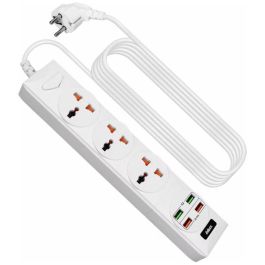 Multiprises INKAX BKL-01 3P + 4USB 250V 10A