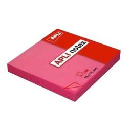 Notes Autocollantes APLI 100 Feuilles 75x75mm brillant