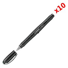 Calvin Klein de 10 Stylos Roller STABILO bl@ Fine 0.5 mm Noir