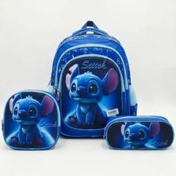 Scolaire Stitch 3 Compartiments