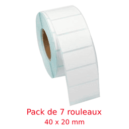 Thermiques 40 x 20 mm 1000 Étiquettes