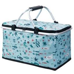 Panier Pique-Nique Isotherme Pliable Pour Plage ciel