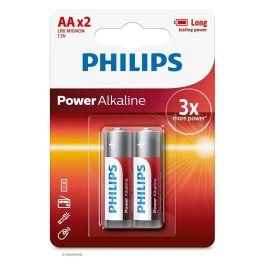 Philips 2x Piles Power Alkaline AA LR6 Mignon 1.5V