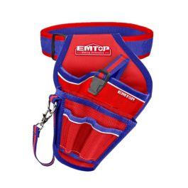 Outils Pochette EMTOP 7 Poches De Perceuse ETBG48034