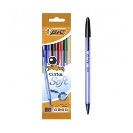 Pochette de 4 Stylos BIC Soft à Bille 9002012