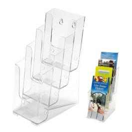 Brochure FAIBO A6 4 Compartiments 26x11x15,5 cm -Transparent