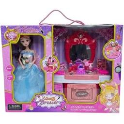 Poupée Avec Coiffeuse Beauty Dresser Pour Filles