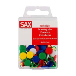 Punaises De Dessin SAX couleur 80 Piéces