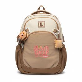Scolaire 3 Compartiments -marron beige
