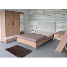 Chambre Enfant RIM 120x90cm 3 Portes Ostippo Chène