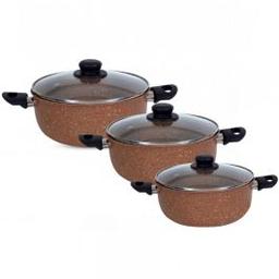 Faitouts El Gusto By COOK'ART 24cm,22cm&20cm Bronze