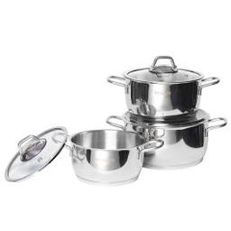Faitouts VIVALDI Almina 18cm,20cm&22cm Inox