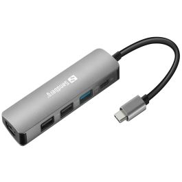 Sandberg Station d'accueil Dock USB-C HDMI+3xUSB+PD