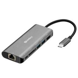Sandberg Station d'accueil Dock USB-C HDMI+LAN+SD+USB100W