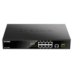 D-Link Switch DGS-1010MP 8 ports Gigabit 10 100 1000 POE 1SFP 1 Gigabit