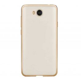 Huawei Coque Silicone Pour Smartphone Y3 II Contour Doré