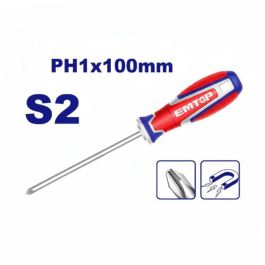 Tournevis Americain EMTOP S2 PH1X100 ESDPH1100